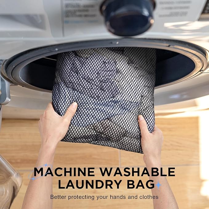 10 Set Compression Packing Cubes for Travel Essentials,Compressible Expandable Packing Cubes for Suitcase,OlarHike Luggage Organizer Bags for Travel,Handy Helper for Organizing Clothes(Black) - Image 3